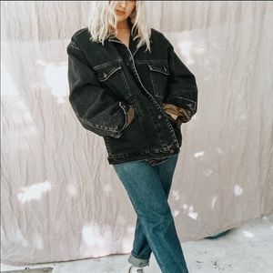 Vintage oversized denim jacket